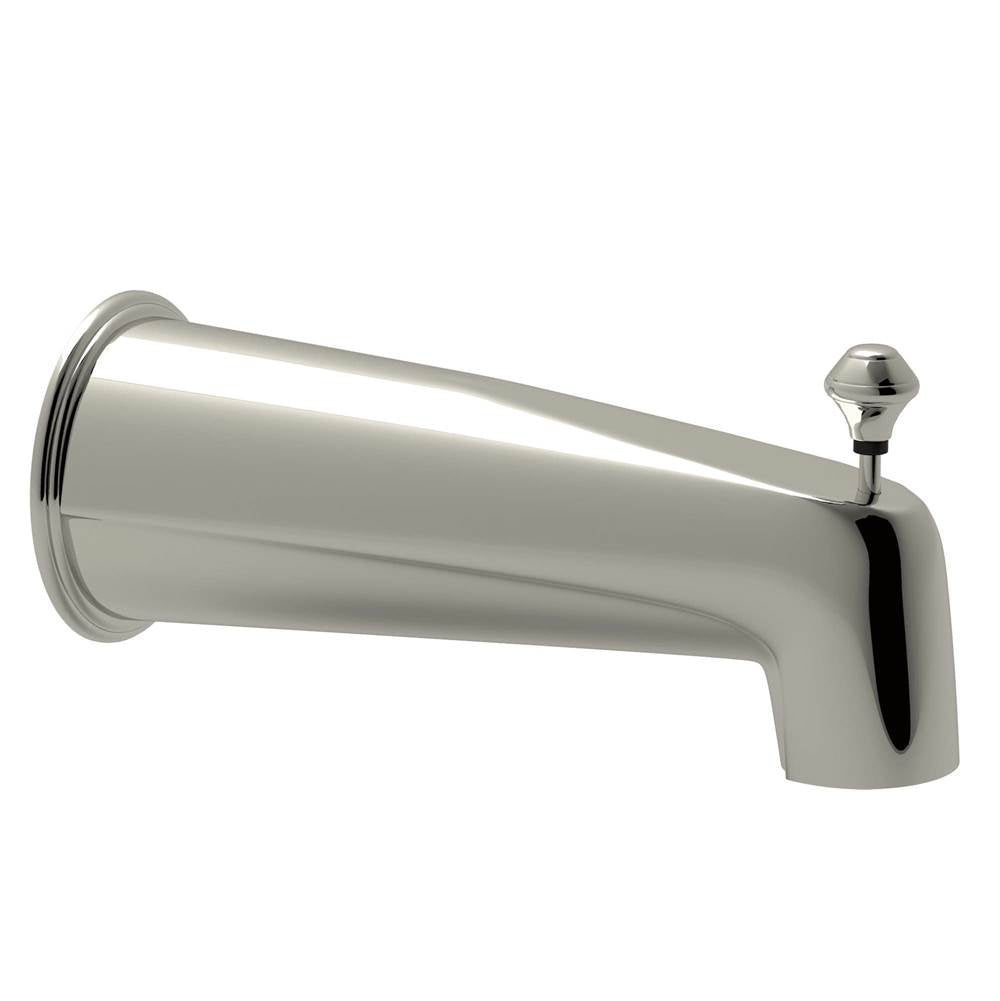 ROHL RT8000PN Wall Mount Tub Spout With Diverter In Polished Nickel