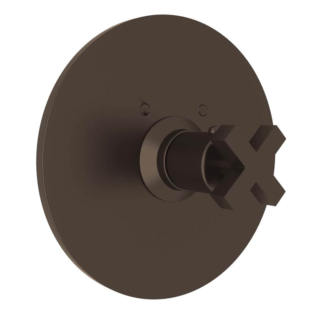 ROHL A4214XMTCB Lombardia 3/4" Thermostatic Trim Without Volume Control In Tuscan Brass