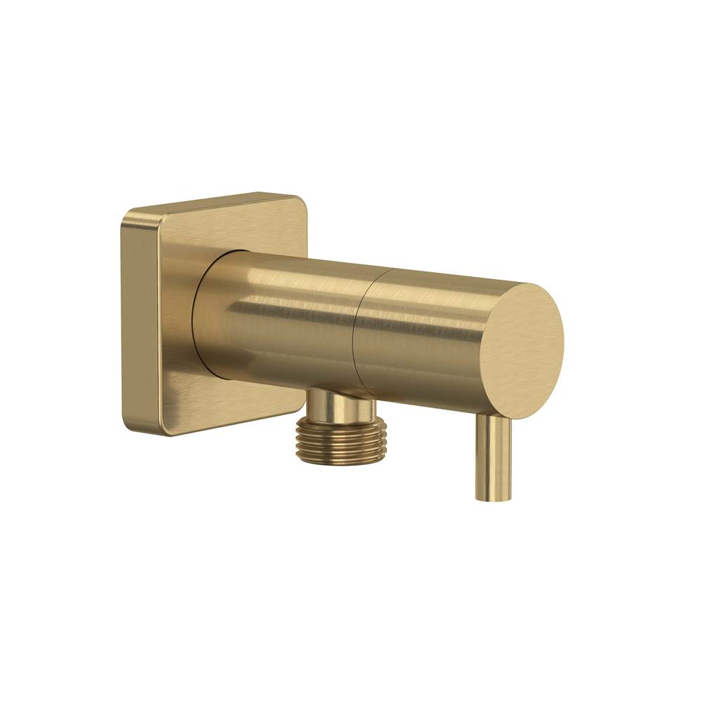 ROHL 0427WOAG Handshower Outlet With Integrated Volume Control In Antique Gold