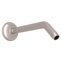 ROHL 1440/8STN 9" Reach Wall Mount Shower Arm In Satin Nickel