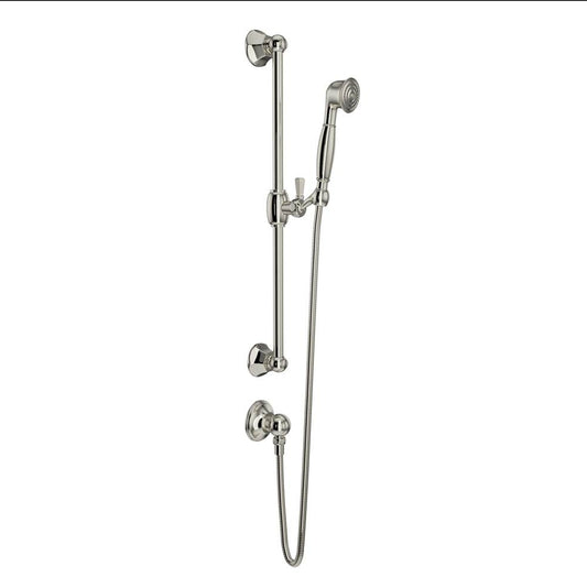 ROHL 1330PN Handshower Set With 24" Slide Bar and Single Function Handshower In Polished Nickel
