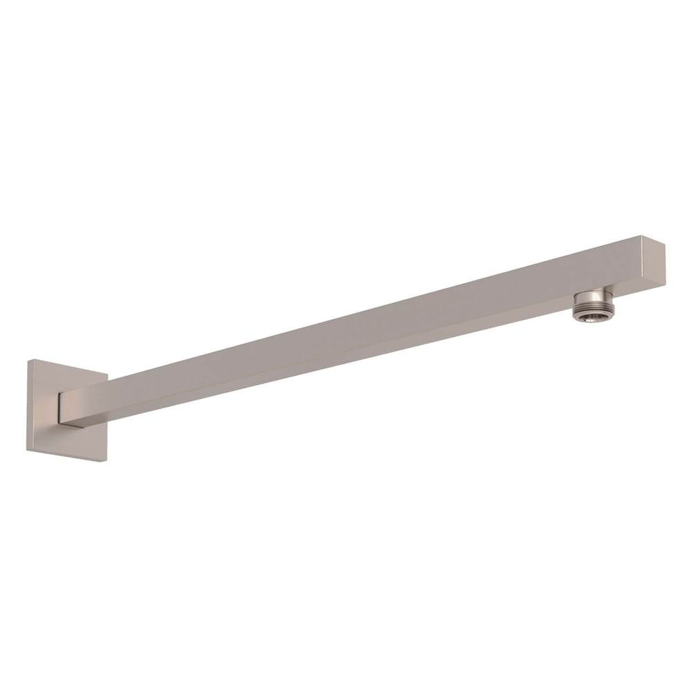 ROHL 1410/16STN 17" Reach Wall Mount Shower Arm With Square Escutcheon In Satin Nickel