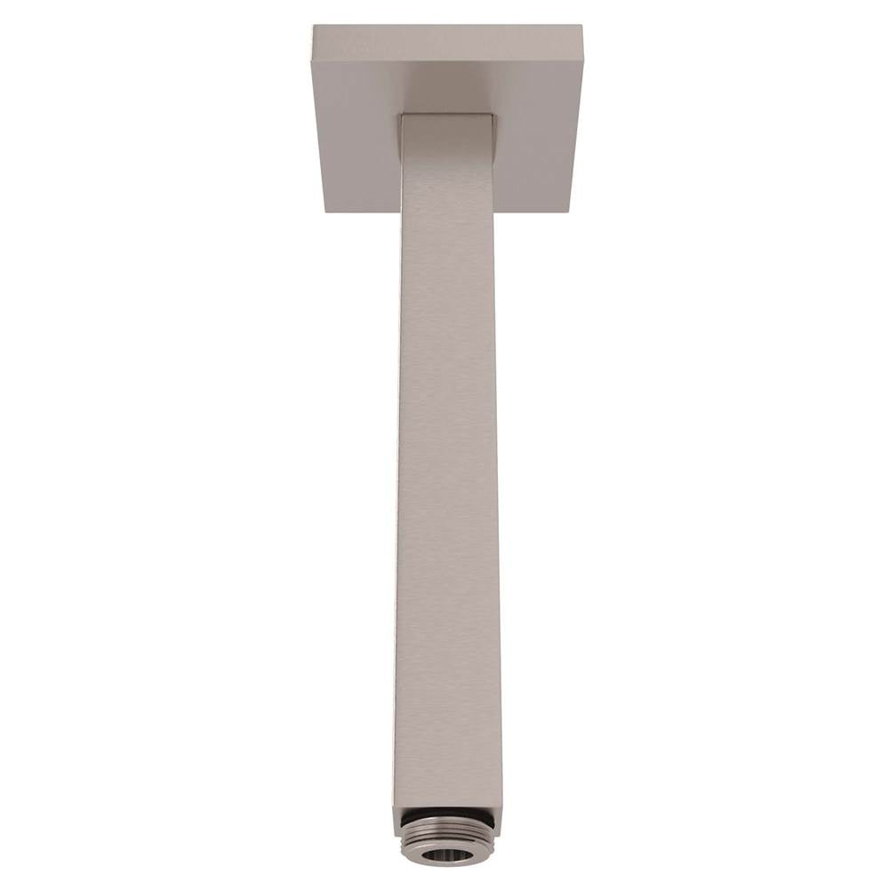 ROHL 1510/6STN 6" Ceiling Mount Shower Arm With Square Escutcheon In Satin Nickel