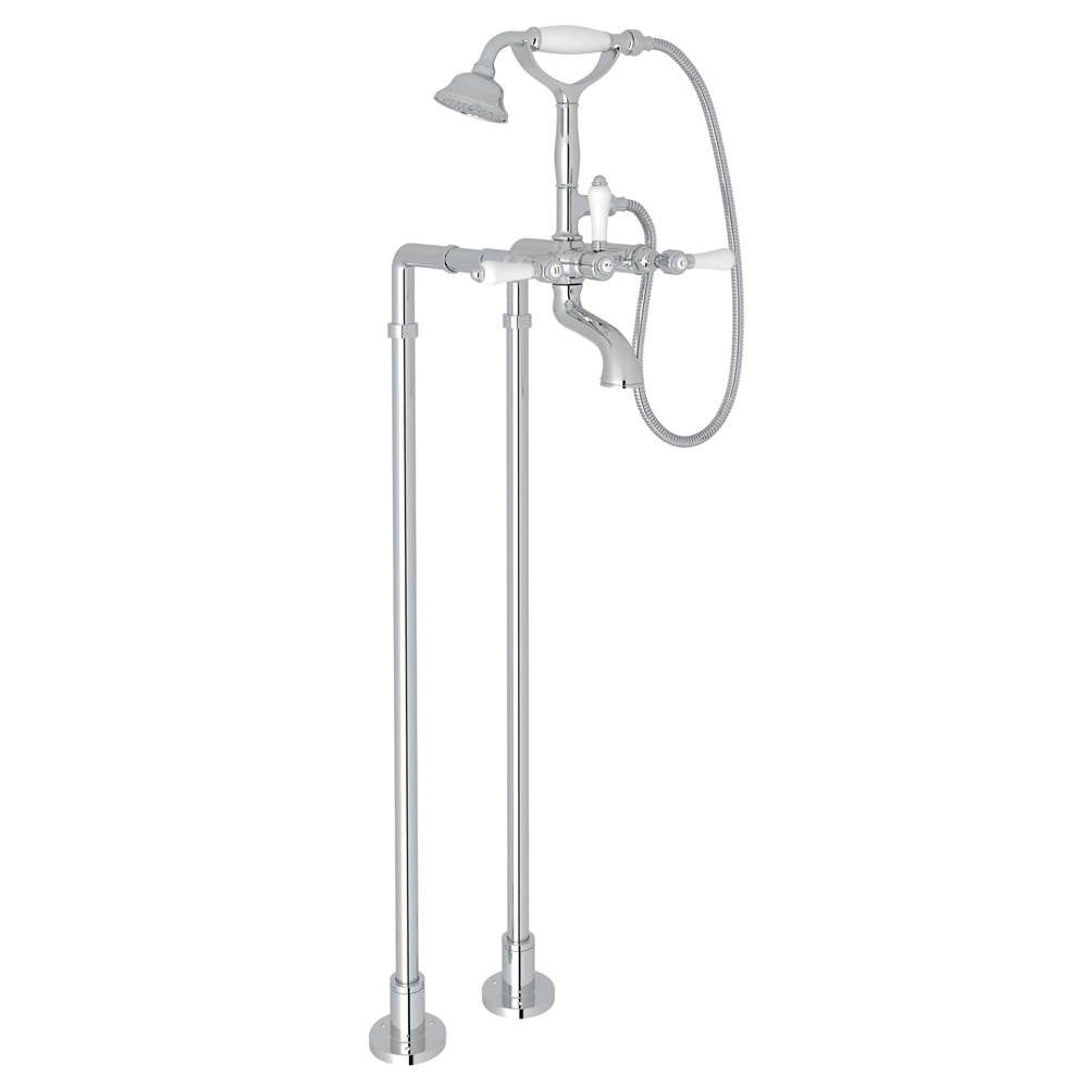 ROHL AKIT1401NLPAPC Floor Mount Tub Filler In Polished Chrome