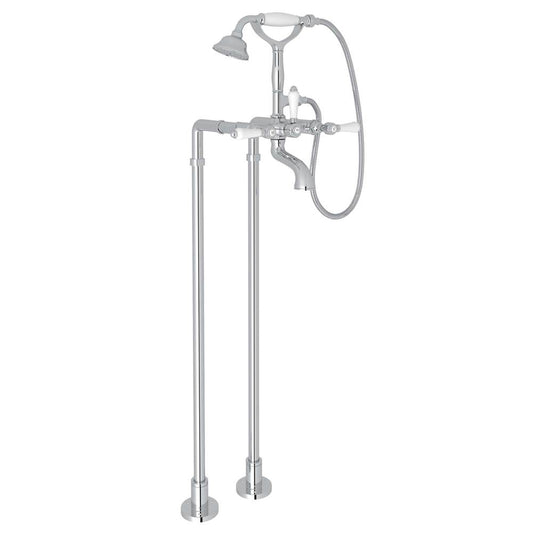 ROHL AKIT1401NLPAPC Floor Mount Tub Filler In Polished Chrome