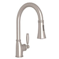 ROHL MB7927LMSTN-2 Gotham Pull-Down Bar/Food Prep Kitchen Faucet In Satin Nickel