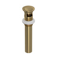 ROHL 0127DOFAG Push Drain With Overflow In Antique Gold