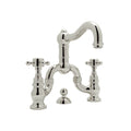 ROHL A1419XMPN-2 Acqui Bridge Lavatory Faucet In Polished Nickel