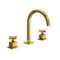 ROHL AP08D3XMULB Apothecary Widespread Lavatory Faucet With C-Spout In Unlacquered Brass