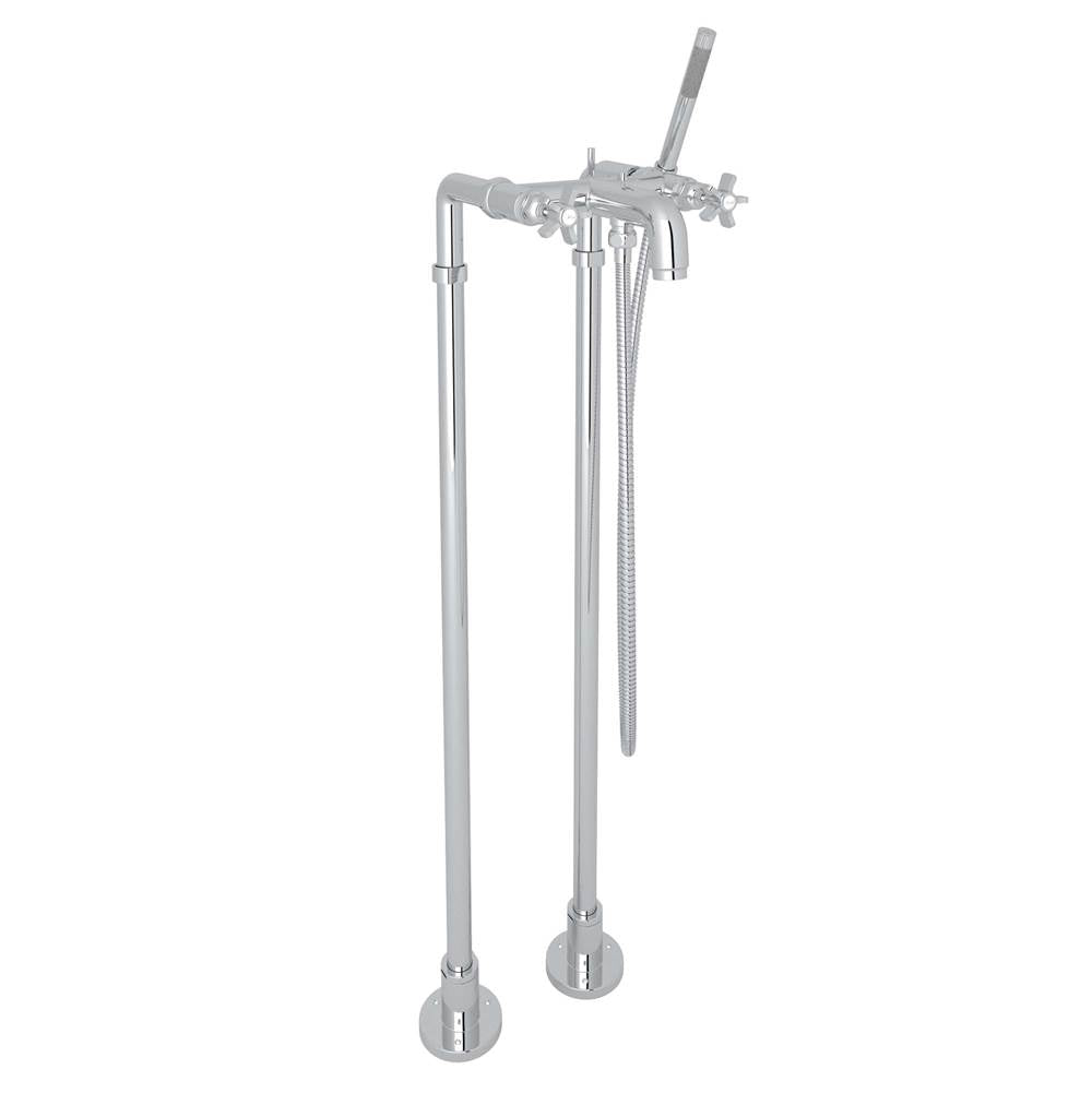 ROHL AKIT2302NXAPC San Giovanni Floor Mount Tub Filler In Polished Chrome