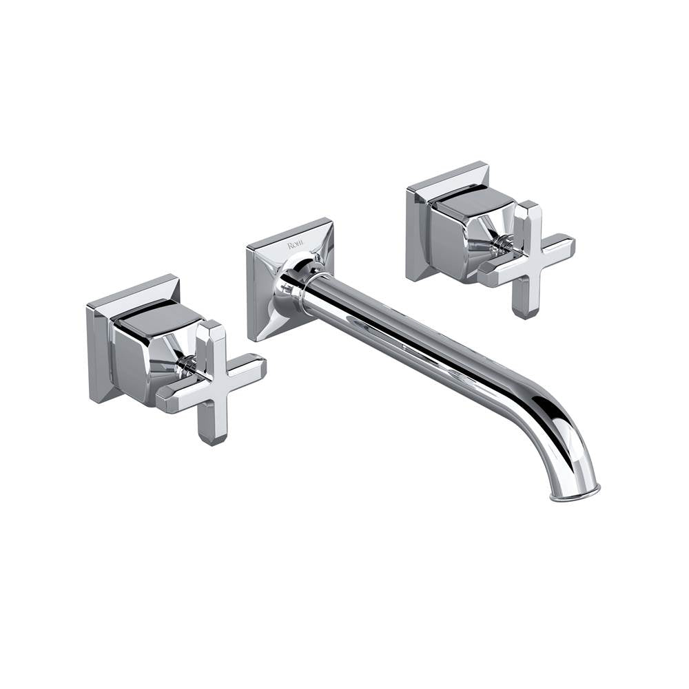 ROHL TAP08W3XMAPC Apothecary Wall Mount Lavatory Faucet Trim In Polished Chrome