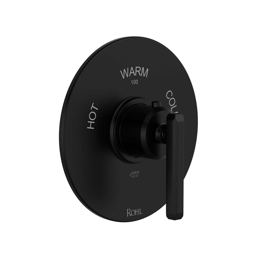 ROHL TAP13W1LMMB Apothecary 3/4" Thermostatic Trim Without Volume Control In Matte Black