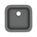 ROHL 5927-04 Allia 18" Fireclay Single Bowl Bar/Food Prep Kitchen Sink In Satin Grey