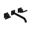 ROHL TAP08W3LMMB Apothecary Wall Mount Lavatory Faucet Trim In Matte Black