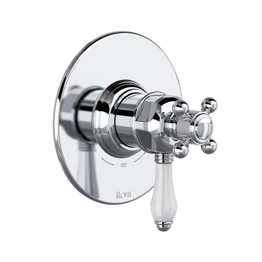 ROHL TTD44W1LPAPC 1/2" Therm & Pressure Balance Trim with 2 Functions (No Share) In Polished Chrome