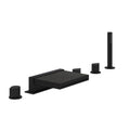 ROHL MI05D5GQMB Miscelo 5-Hole Deck Mount Tub Filler In Matte Black