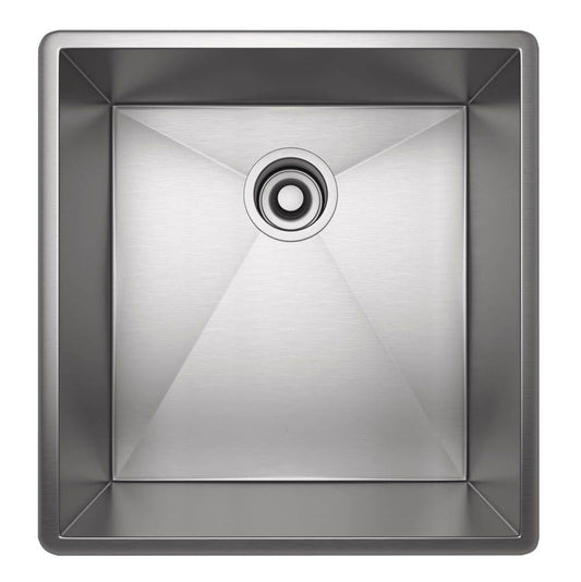 ROHL RSS1718SB Forze 17" Single Bowl Stainless Steel Kitchen Or Bar/Food Prep Sink In Brushed Stainless Steel