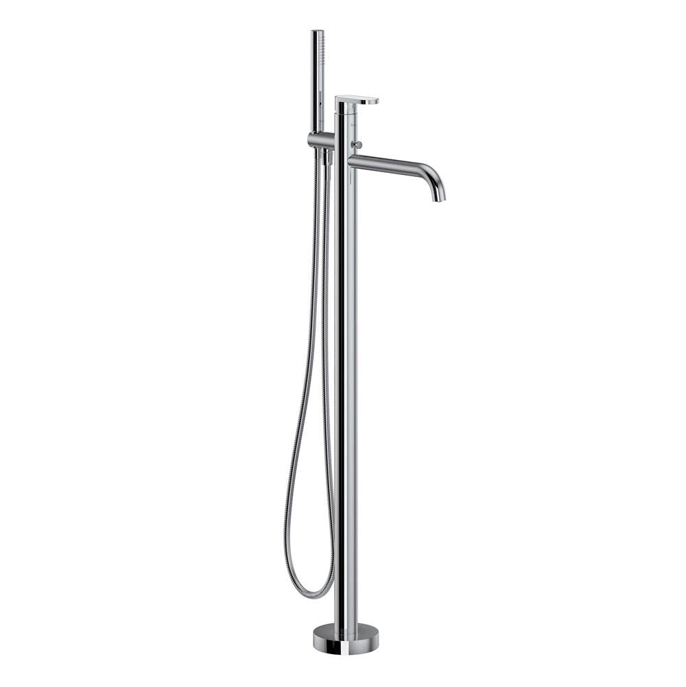 ROHL MI05F1BLAPC Miscelo Single Hole Floor Mount Tub Filler Trim In Polished Chrome