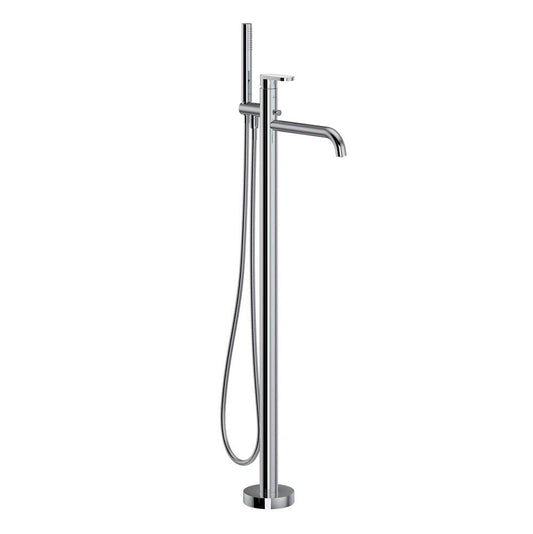 ROHL MI05F1BLAPC Miscelo Single Hole Floor Mount Tub Filler Trim In Polished Chrome