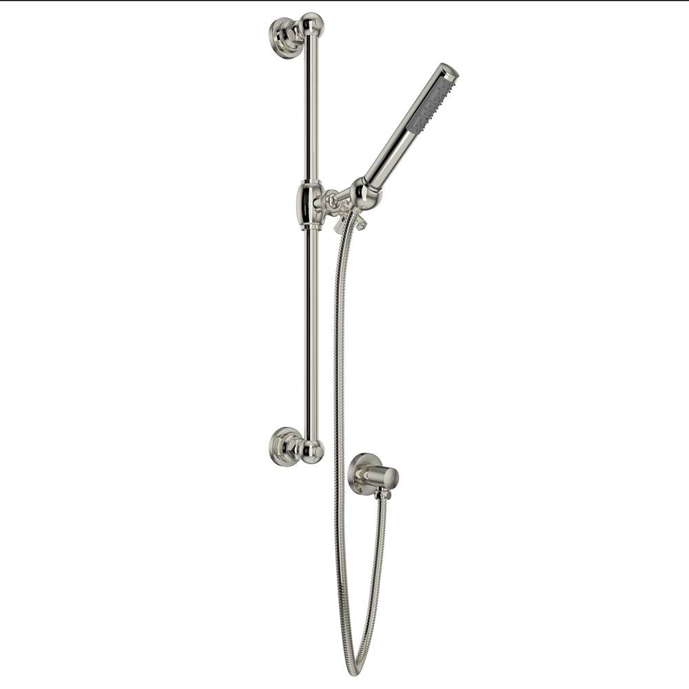 ROHL AKIT8073XMPN Handshower Set With 21" Slide Bar and Single Function Handshower In Polished Nickel