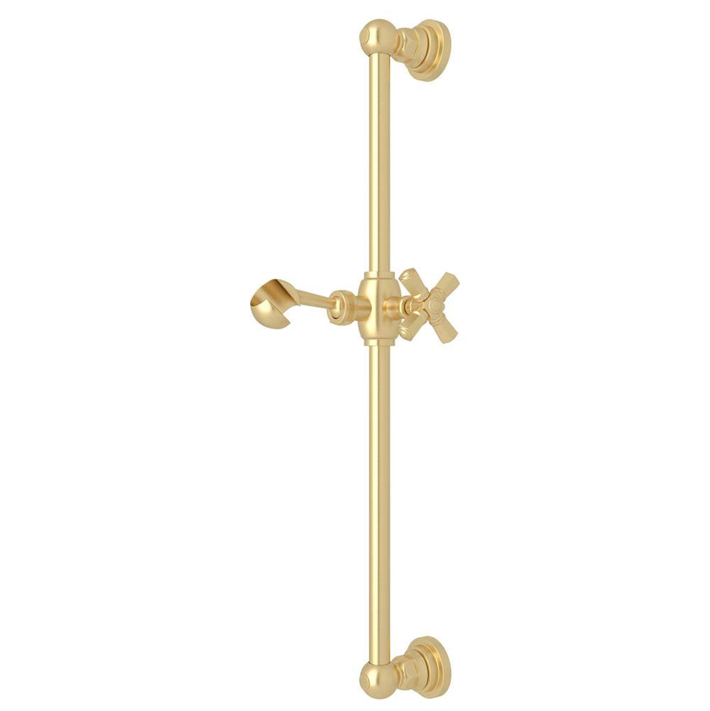 ROHL A8073XMSUB 21" Slide Bar In Satin Unlacquered Brass