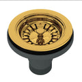 ROHL 735ULB Manual Basket Strainer In Unlacquered Brass