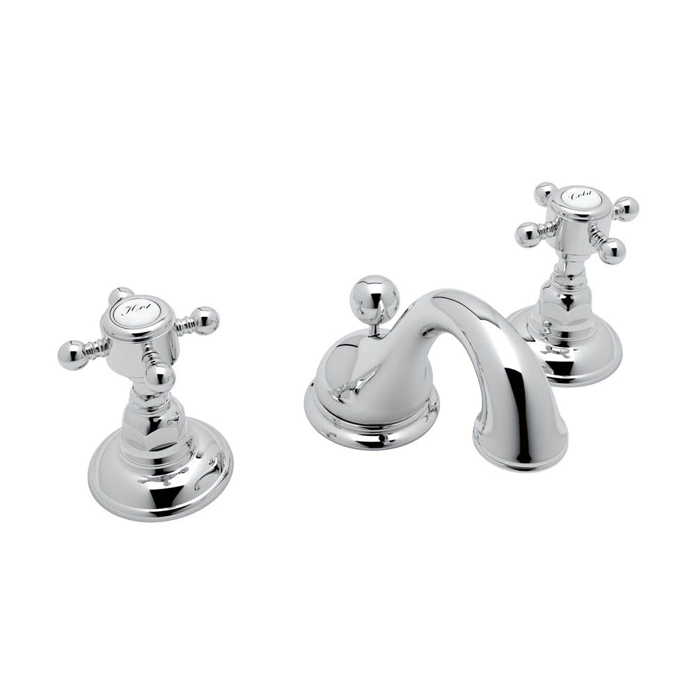 ROHL A1408XMAPC-2 Viaggio Widespread Lavatory Faucet With Low Spout In Polished Chrome