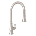 ROHL A3420SLMSTN-2 Patrizia Pull-Down Bar/Food Prep Kitchen Faucet In Satin Nickel