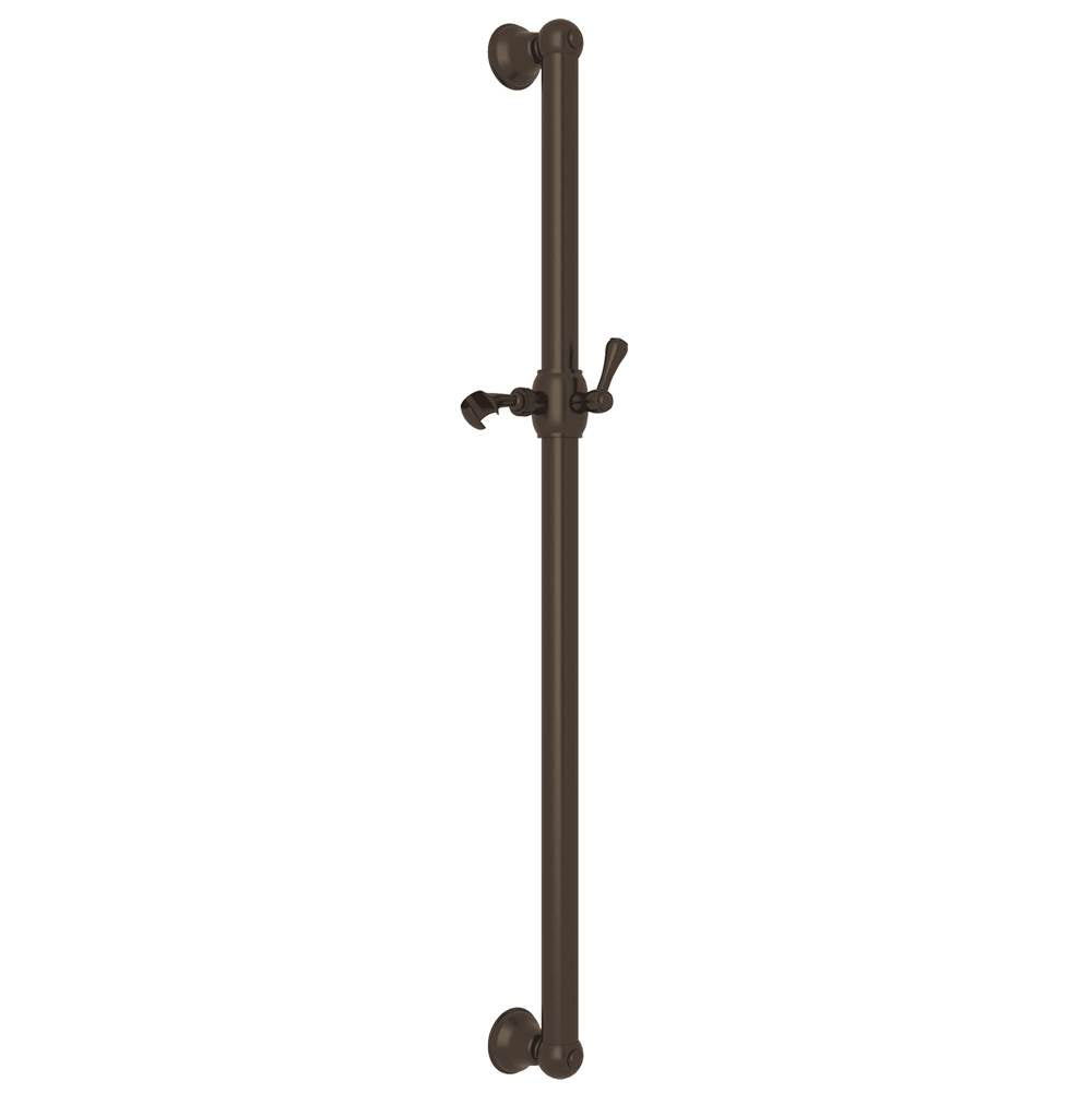 ROHL 1270TCB 36" Grab Bar With Sliding Handshower Holder In Tuscan Brass