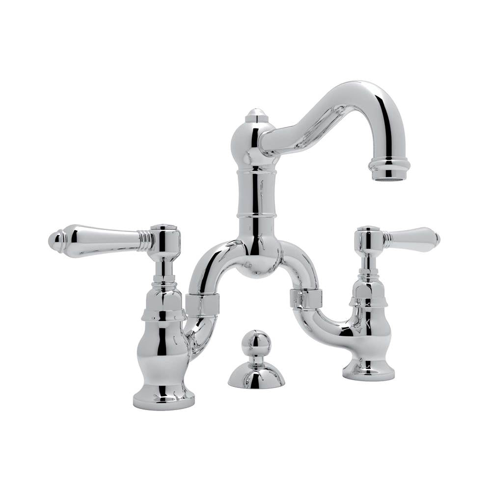 ROHL A1419LMAPC-2 Acqui Bridge Lavatory Faucet In Polished Chrome