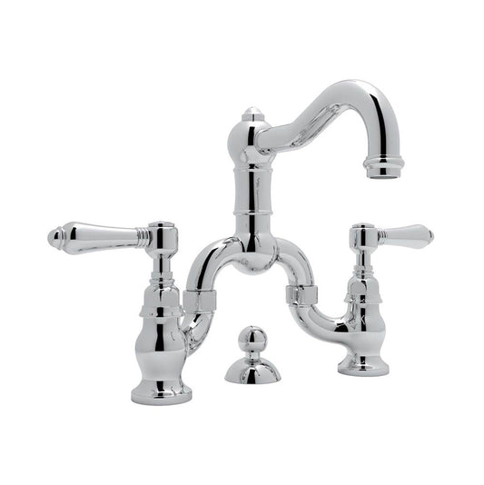 ROHL A1419LMAPC-2 Acqui Bridge Lavatory Faucet In Polished Chrome