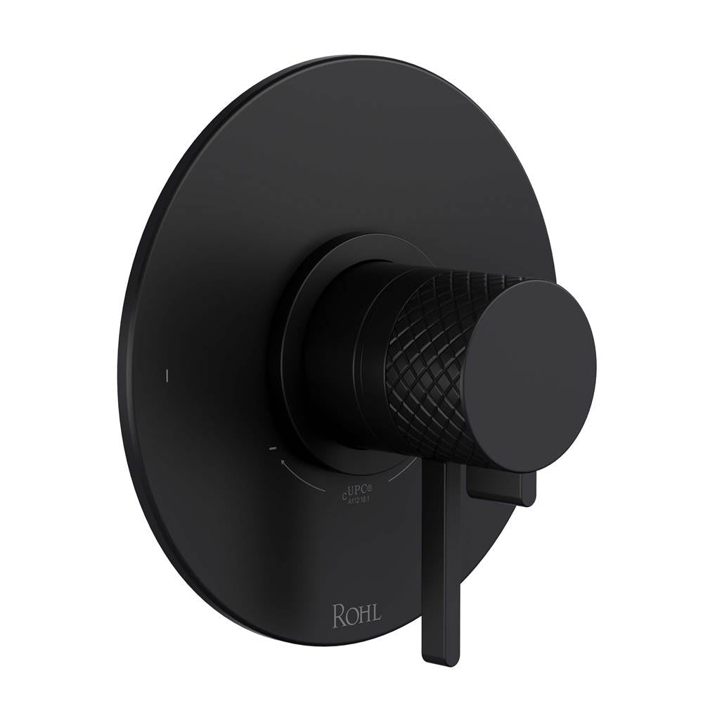 ROHL TTE44W1LMMB Tenerife 1/2" Therm & Pressure Balance Trim with 2 Functions (No Share) In Matte Black