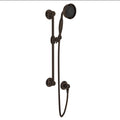 ROHL 1311TCB Handshower Set With 22" Slide Bar and 3-Function Handshower In Tuscan Brass