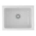 ROHL 6347-00 Allia 24" Fireclay Single Bowl Undermount Kitchen Or Laundry Sink In White