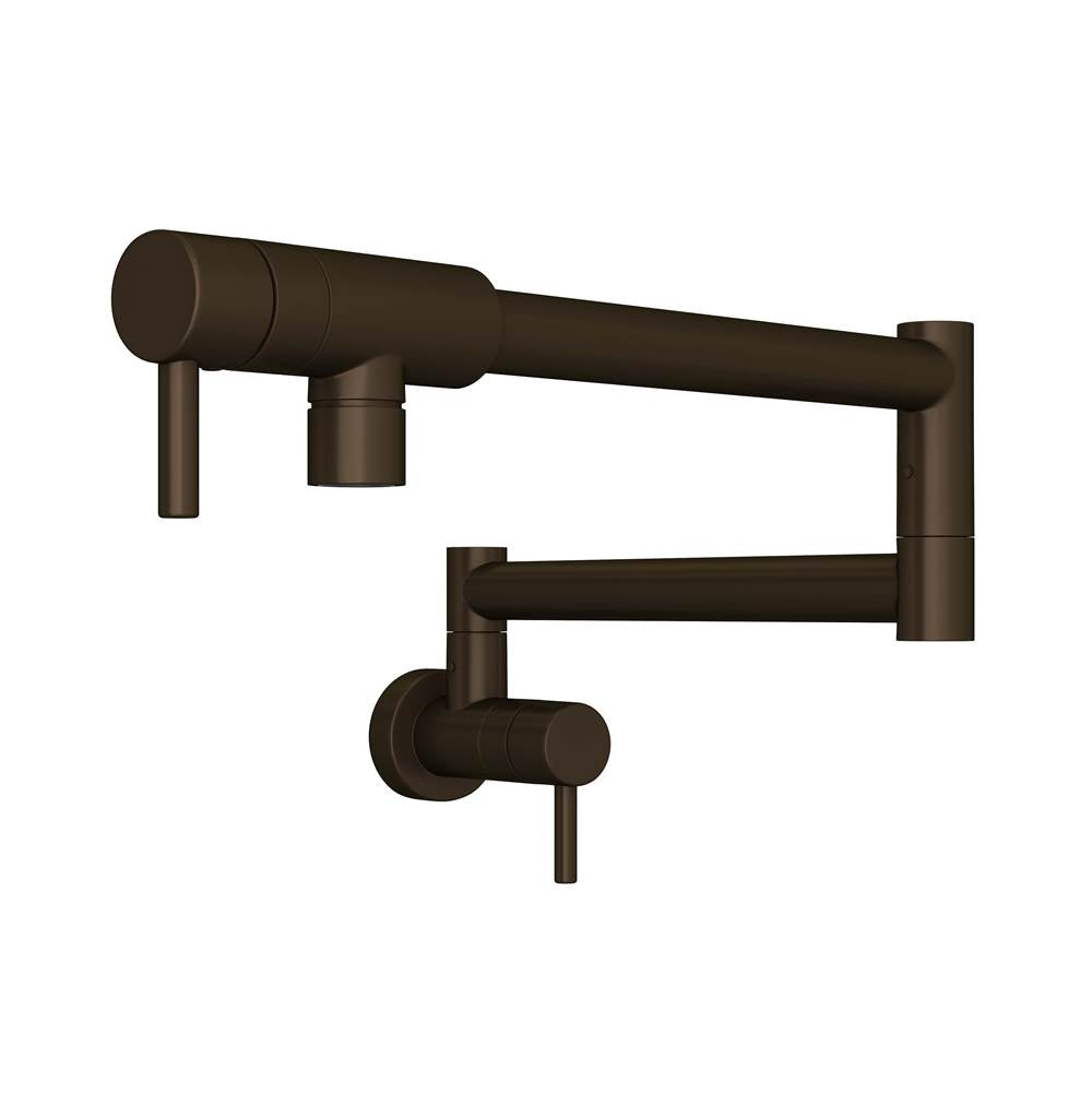 ROHL QL66L-TCB-2 Modern Pot Filler In Tuscan Brass