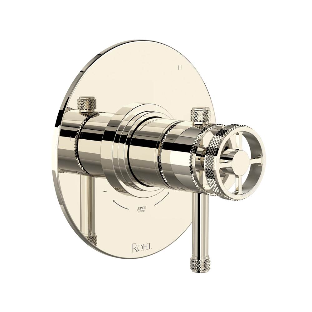 ROHL TCP47W1ILPN Campo 1/2" Therm & Pressure Balance Trim with 3 Functions (No Share) In Polished Nickel