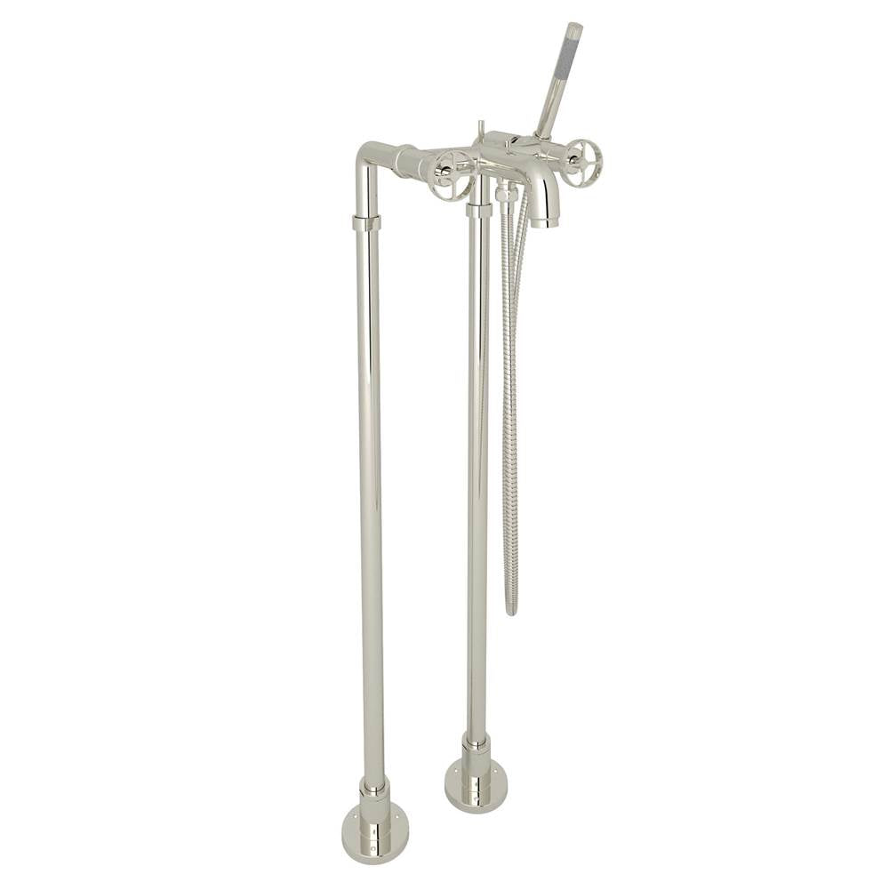 ROHL AKIT3302NIWPN Campo Floor Mount Tub Filler In Polished Nickel