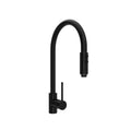 ROHL LS57L-MB-2 Pirellone Tall Pull-Down Kitchen Faucet In Matte Black