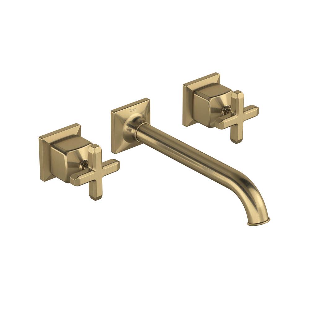 ROHL TAP08W3XMAG Apothecary Wall Mount Lavatory Faucet Trim In Antique Gold