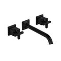 ROHL TAP08W3XMMB Apothecary Wall Mount Lavatory Faucet Trim In Matte Black