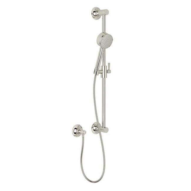 ROHL MB2046PN Handshower Set With 24" Slide Bar and 5-Function Handshower In Polished Nickel
