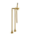 ROHL AKIT2202NXMULB Lombardia Floor Mount Tub Filler In Unlacquered Brass