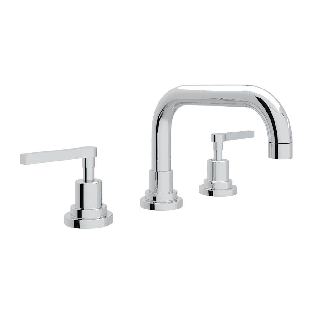 ROHL A2218LMAPC-2 Lombardia Widespread Lavatory Faucet With U-Spout In Polished Chrome