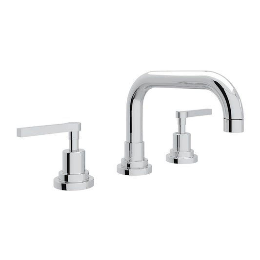 ROHL A2218LMAPC-2 Lombardia Widespread Lavatory Faucet With U-Spout In Polished Chrome