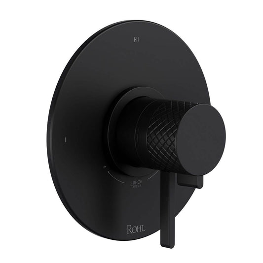 ROHL TTE23W1LMMB Tenerife 1/2" Therm & Pressure Balance Trim with 3 Functions (Shared) In Matte Black