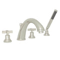 ROHL A1264XMPN Lombardia 4-Hole Deck Mount Tub Filler In Polished Nickel