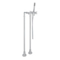 ROHL AKIT2202NXMAPC Lombardia Floor Mount Tub Filler In Polished Chrome