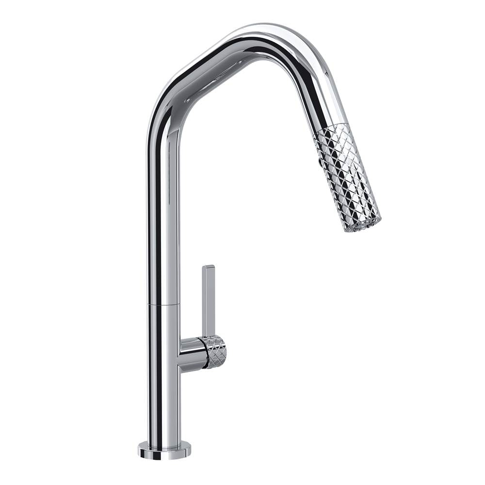 ROHL TE56D1LMAPC Tenerife Pull-Down Kitchen Faucet With U-Spout In Polished Chrome