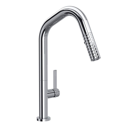 ROHL TE56D1LMAPC Tenerife Pull-Down Kitchen Faucet With U-Spout In Polished Chrome