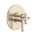 ROHL TAP23W1LMSTN Apothecary 1/2" Therm & Pressure Balance Trim with 3 Functions (Shared) In Satin Nickel